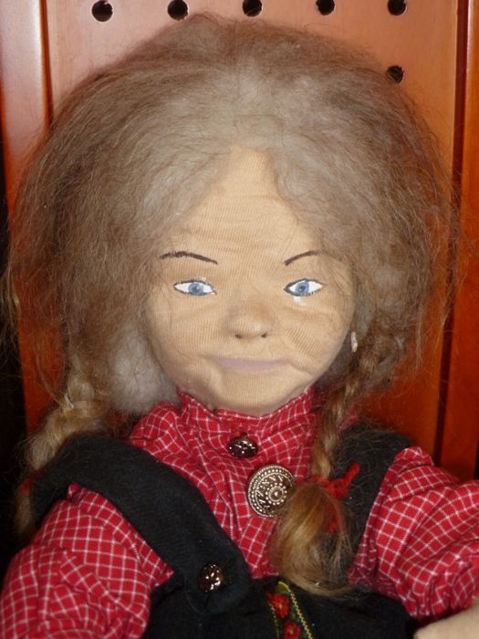 Страхотна ръчно изработена кукла за колекционери Възрастна жена