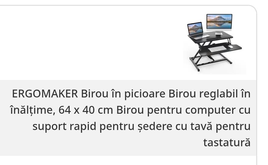 Birou masuta laptop inaltator birou