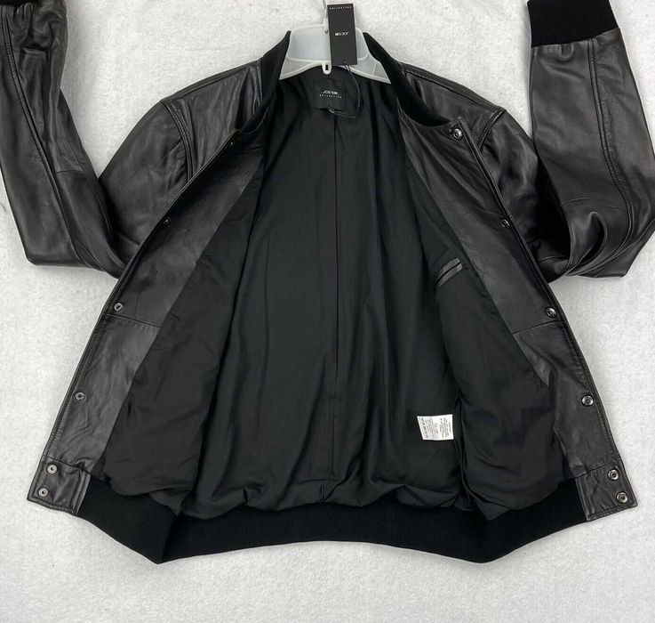 Мужская кожаная куртка Joes Jeans Mens Lamb Leather Bomber Jacket!