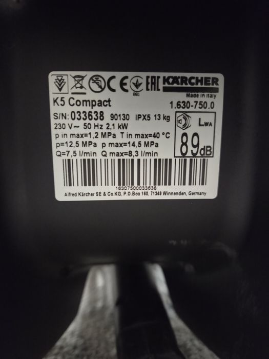 Мойка высокого давления Karcher k5 compact