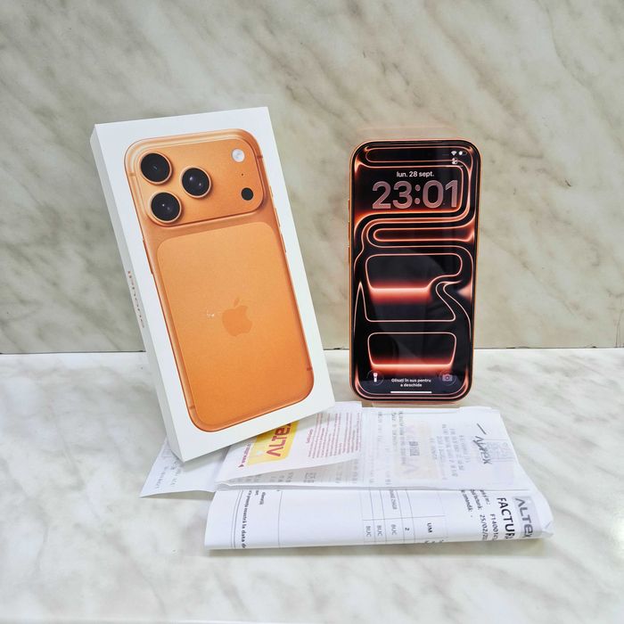 Apple iPhone 17 Pro 256GB 5G Cosmic Orange, Zeus Amanet Militari 37299