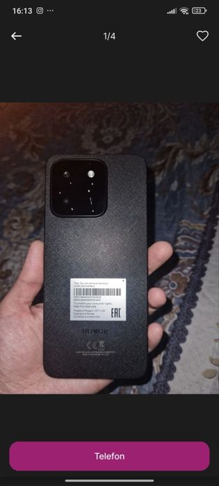 Срочна продаётся смартфон HONOR X5b 4/64 gb ползовалис месяц.