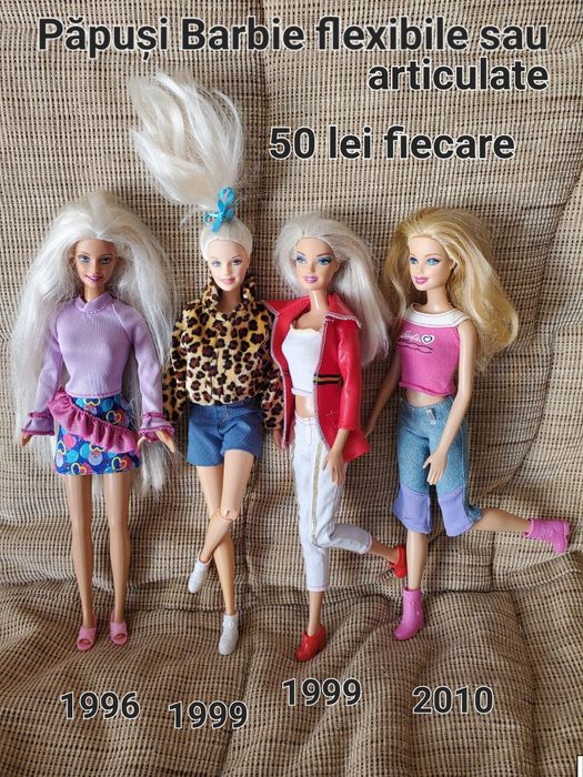 Păpuși barbie 22 articulații,full