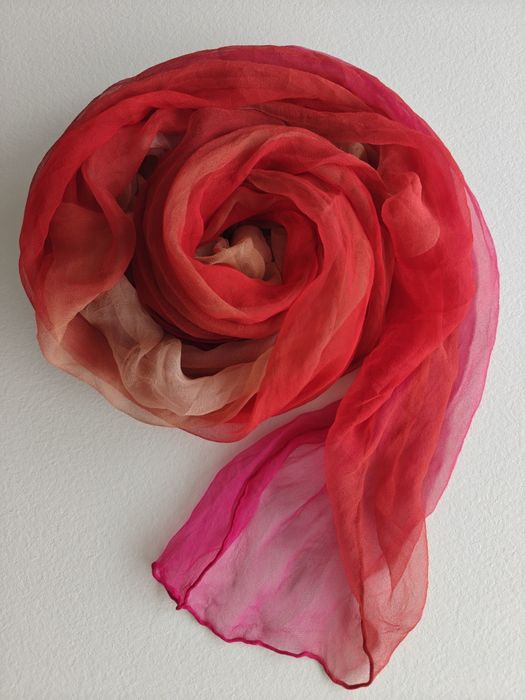 Esarfa matase naturala organza