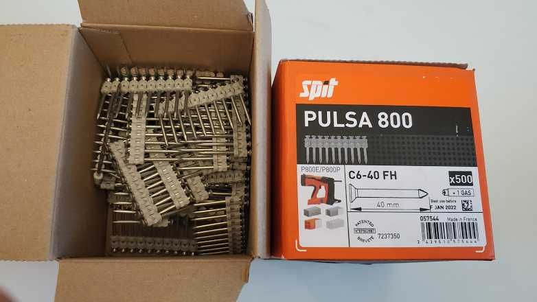 Пирони газ PULSA SPIT P40, 800,700,спит пулса wurth