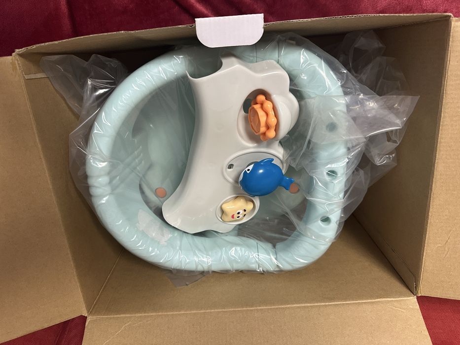 Scaun baie bebe Olmitos cu stropitoare, jucarii si tavita detasabila