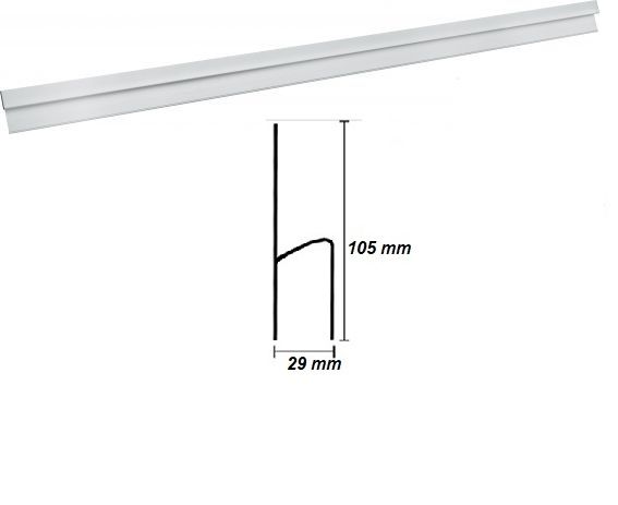Dreptar aluminiu profil H
