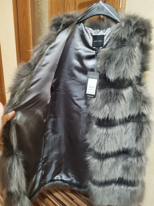 Елек с два вида косъм