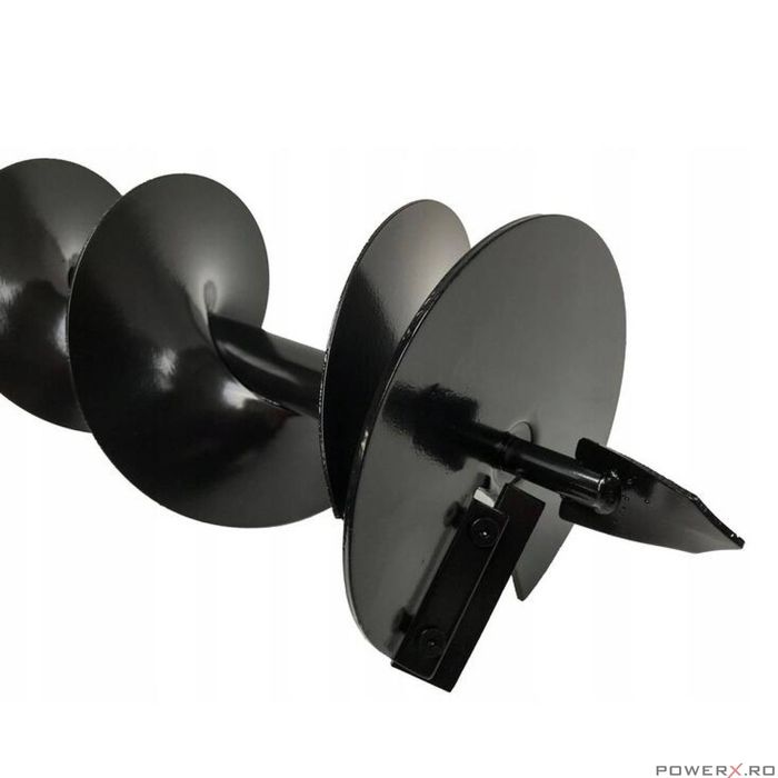 Burghiu pamant calitate premium 25 cm x 80 cm, pentru motoburghiu,