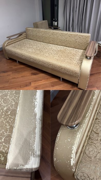 Раскладной диван комплект 3 шт