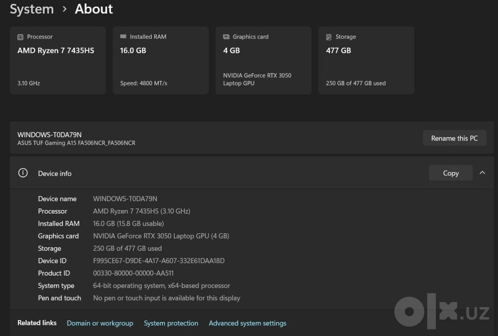 Asus TUF Gaming A15