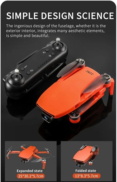 Drona profesionala 4K,cu GPS,5G,Zbor 28 min, Distanta 1000 metri ,Noua