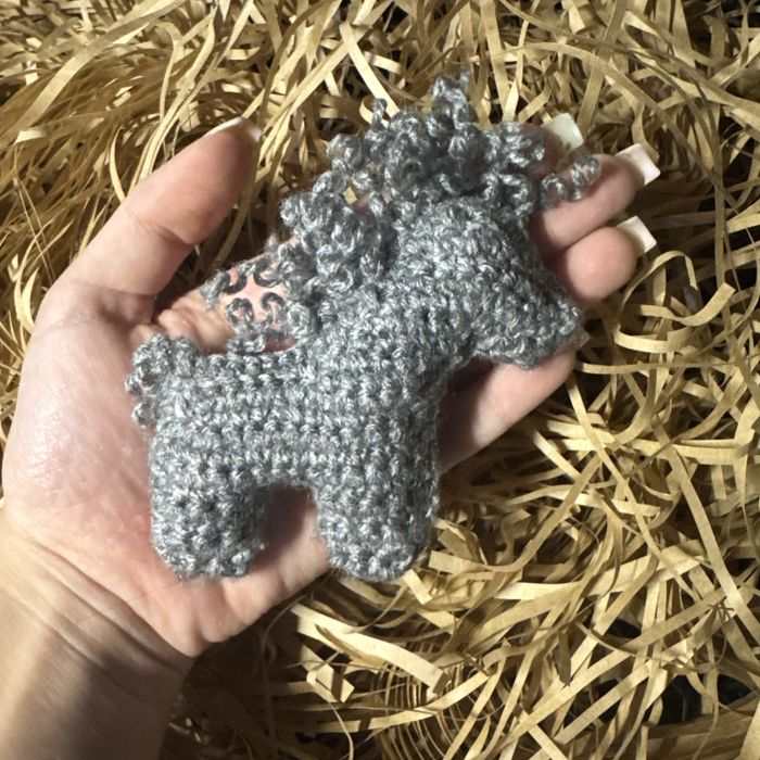 Елочная игрушка / брелок лошадка