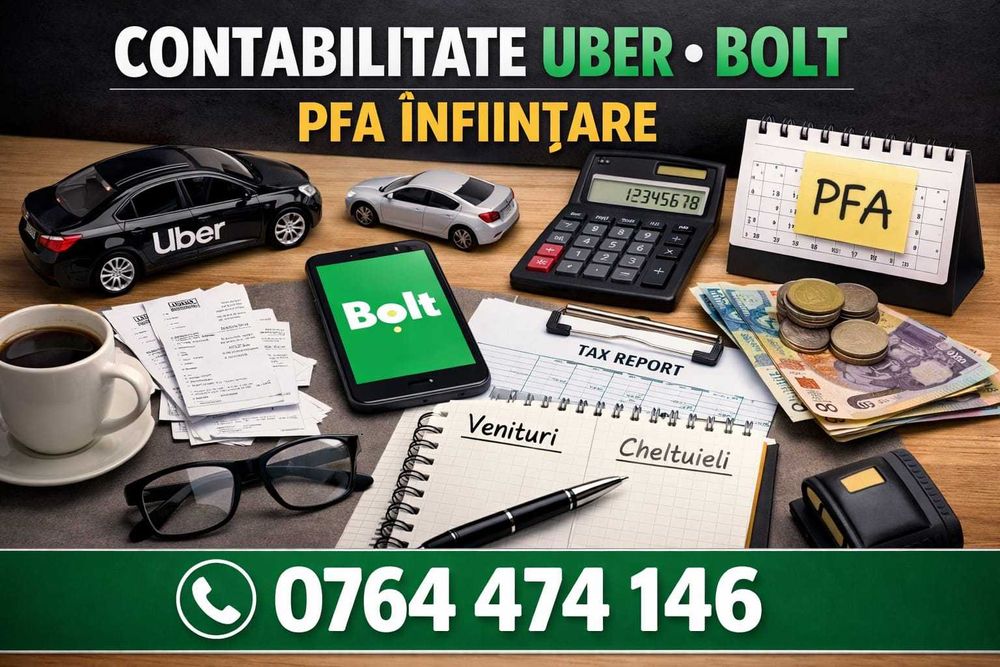 PFA UBER / BOLT – Contabilitate și înființare PFA