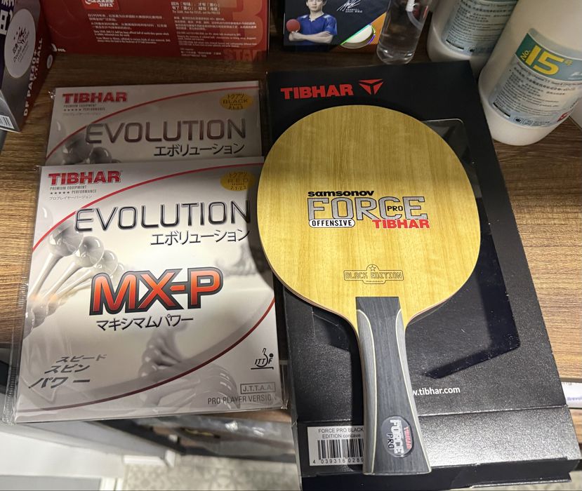 Профессиональная ракетка Tibhar Samsonov Force Pro + Evolution MX-P