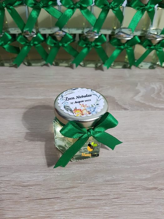 Marturii dulci cu miere pentru nunta si botez