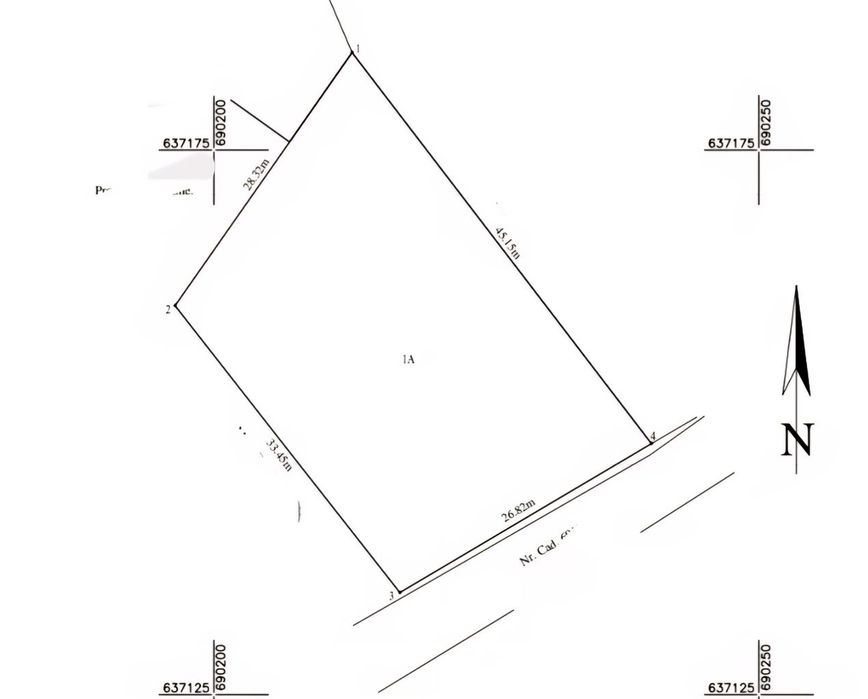 Teren intravilan, com Rediu. jud. Iasi.