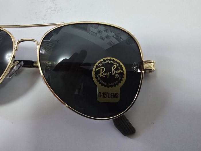 Ochelari de soare Rayban RB5843, lentila sticla, rama aurie,lentila verde, noi