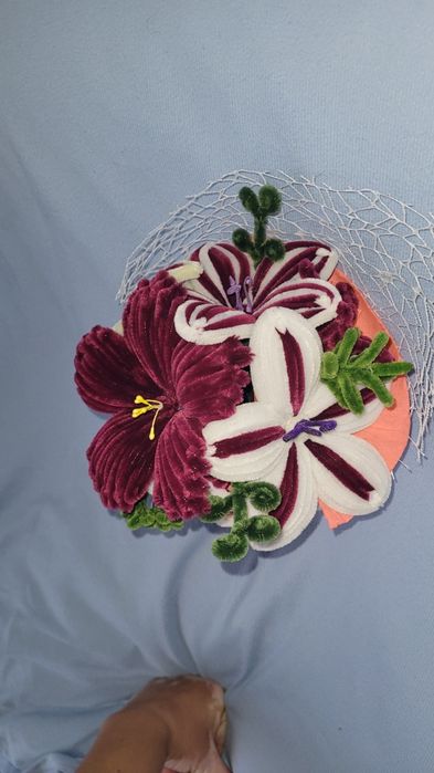 Buchet handmade din sarma plusata