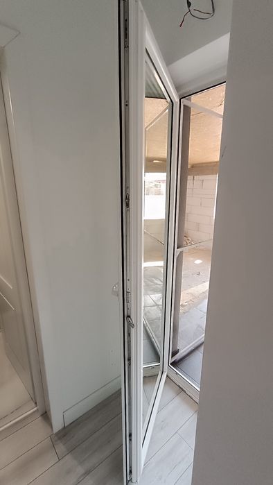 Ușă PVC Termopan terasă cu 5 camere 86x204 cm, deschidere dublă,stânga
