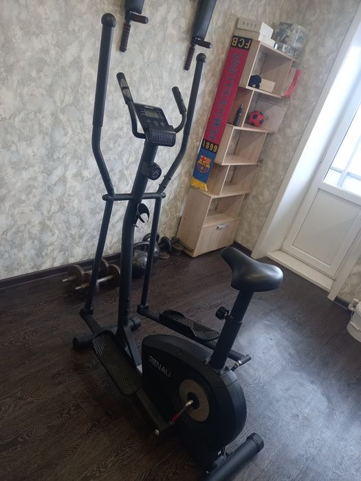 Велотренажёр 2 в 1. Эллиптический тренажер Genau Elliptical GN-101
