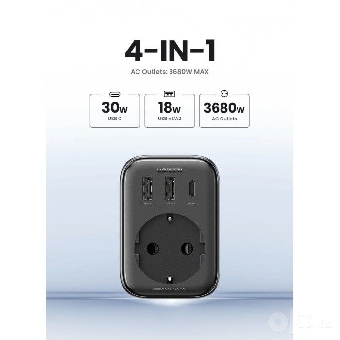 Ugreen 30W GaN PD Outlet Adapter