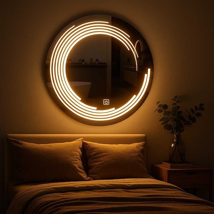 Светещо LED огледало с анти-мъгла и тъч управление/ГАРАНЦИЯ