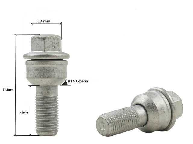 Гайка за Джанта М12х1.5 L36mm A19 OEM Opel / Chevrolet /гайка m12x1.5