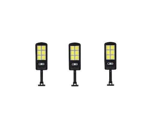 Lampa solara 8 COB 120 LED, Senzor de Miscare, Panou Solar Incorporat, Brat de Montare Inclus