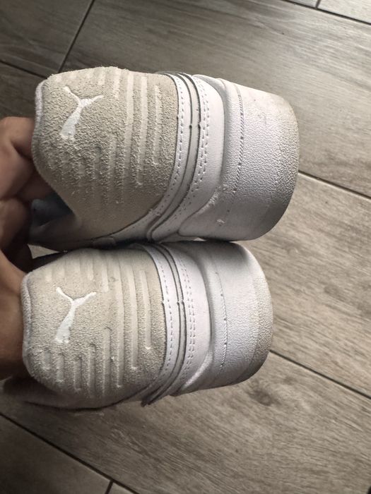 Sneakersi albi piele naturala 41