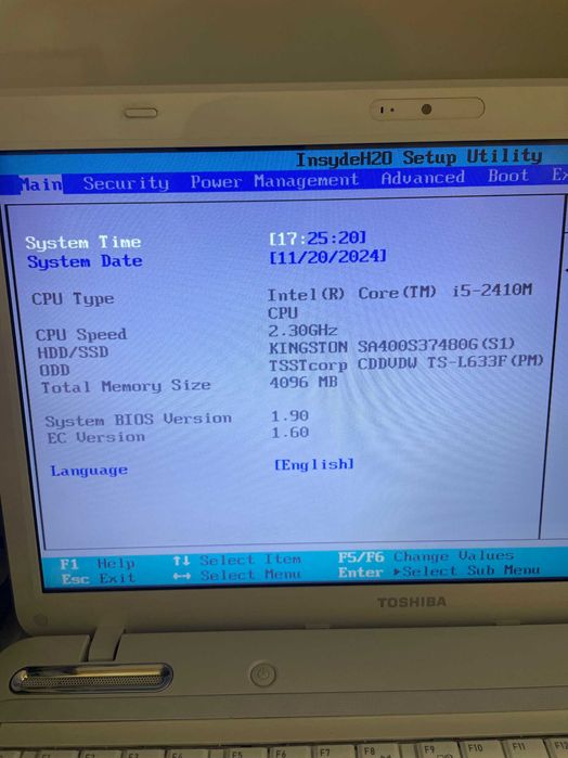 Toshiba Satellite L755 15.6" hd i5-2410M 4GB 480 ssd