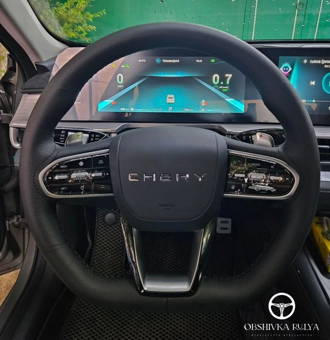 Перетяжка руля, чехол на рули