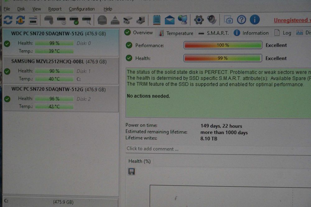 512GB Nvme SSD m.2 WD SN720 OEM - gen3 3400/2400mbs 500GB/ вкл. ДДС