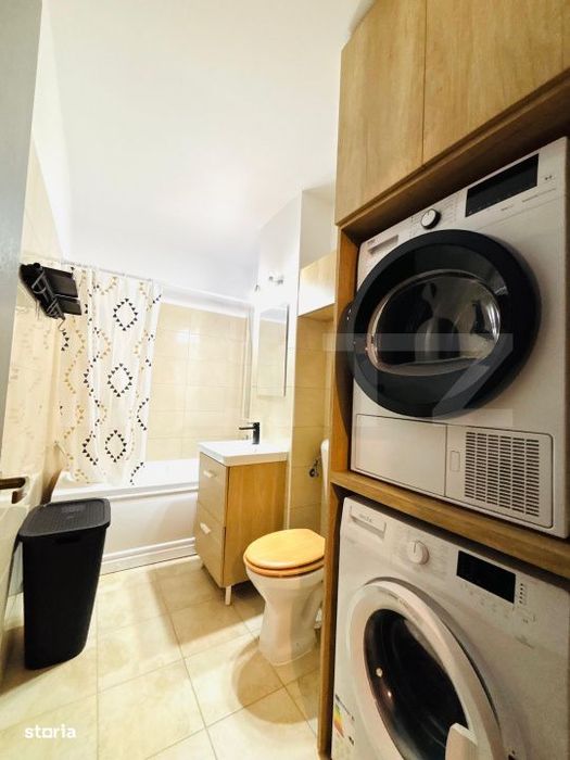 Apartament cu 2 camere, mobilat modern, cu terasa si parcare