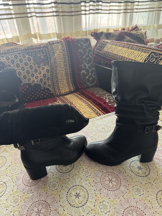 Женские сапоги кож зам -37 размер