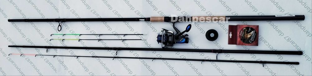 SET FEEDER Lanseta HARRIER 4,20m 210gr + Mulineta Saimino KDT4000 +fir
