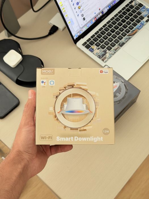 Умный встраиваемый светильник Moes RGB (Wi-Fi / Zigbee)