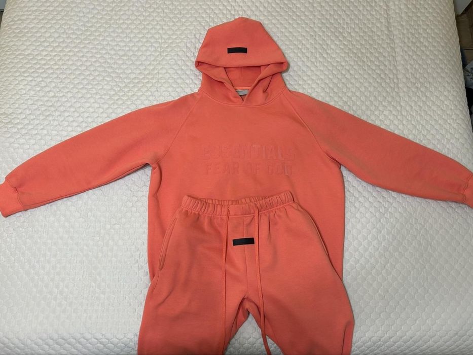 Essentials tracksuit coral