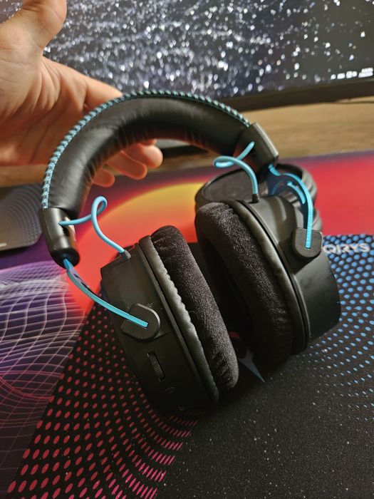 Căști Gaming Wireless AQIRYS Andromeda Blue | Complete în cutie | Impecabile