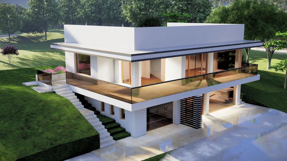 Casă la Moara, în construcție, proiect deosebit