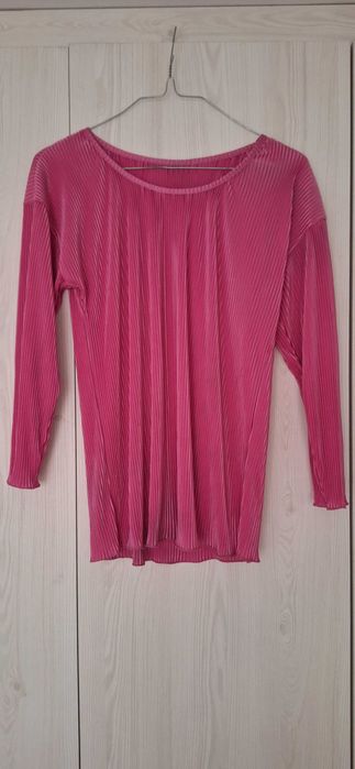 Розова блузка с дълъг ръкав