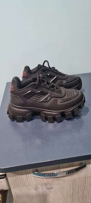 Черни дамски маратонки Прада