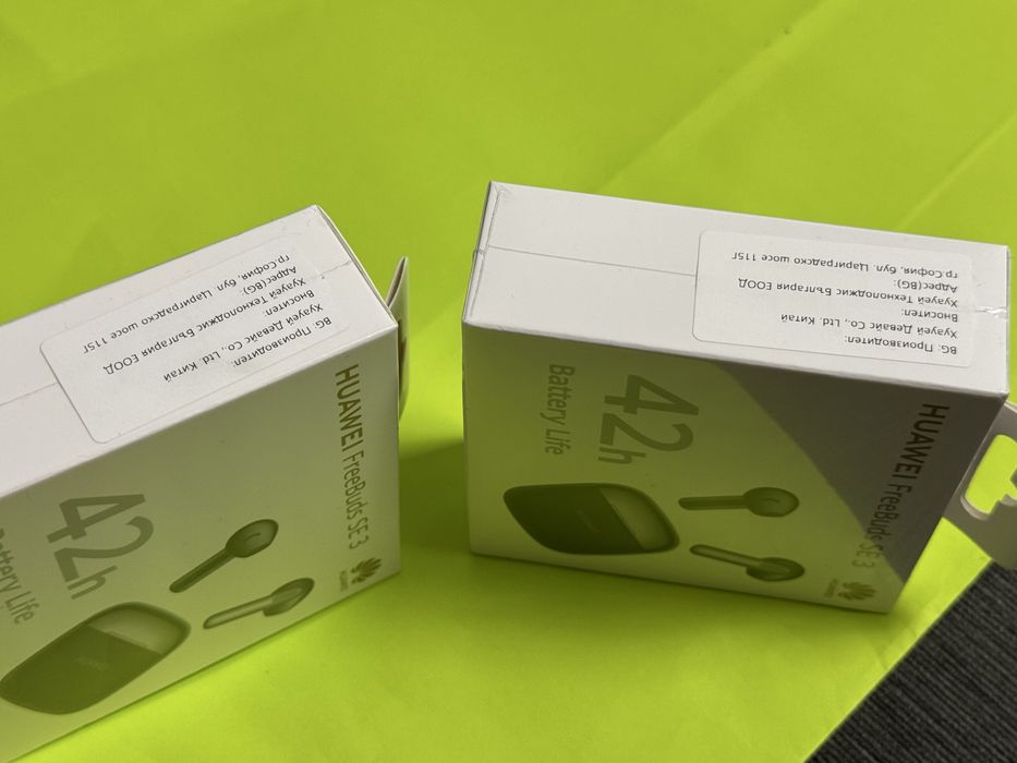 ЗАПЕЧАТАНИ Huawei FreeBuds SE 3 Гаранция Yettel 2027г. Black