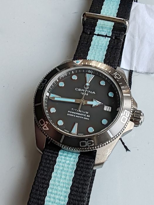 Ceas Certina DS Action Automatic Titanium 38 mm 300 m Diver, Nepurtat!