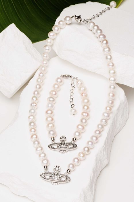 Colier perle naturale Vivien Westwood - 20%| Livrare Gratis Bucuresti