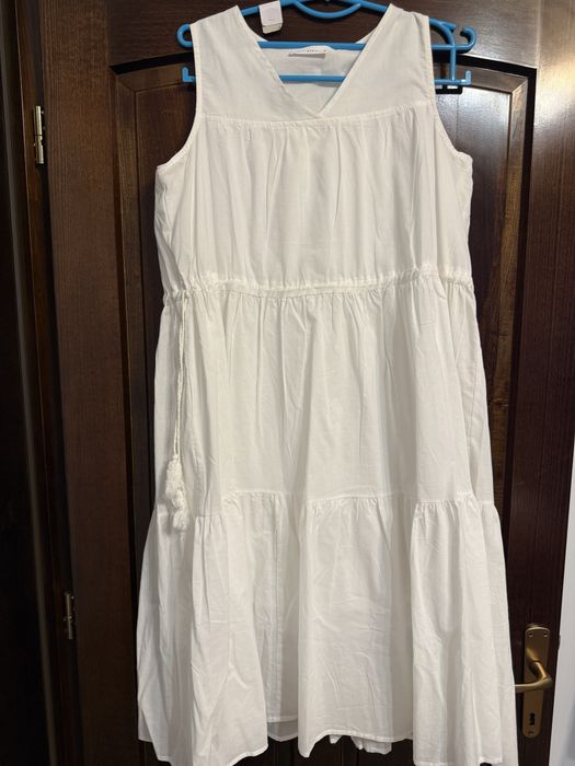 Rochie alba simpla