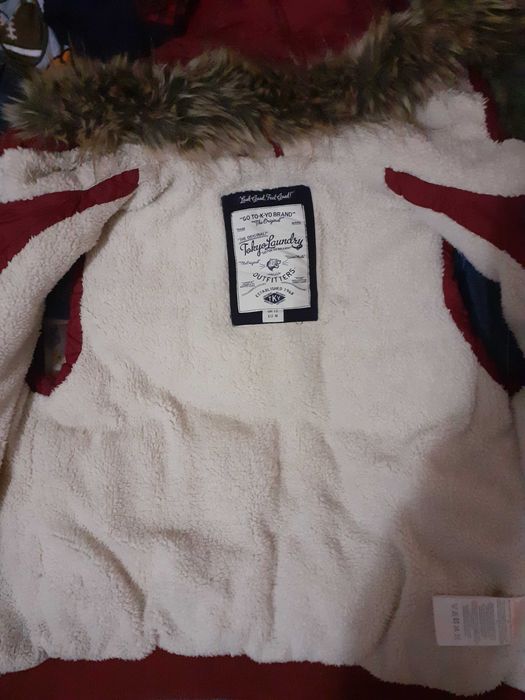 Vestă cu glugă  Puffer Tokyo Laundry- Original, îmblănită, mărime M/40