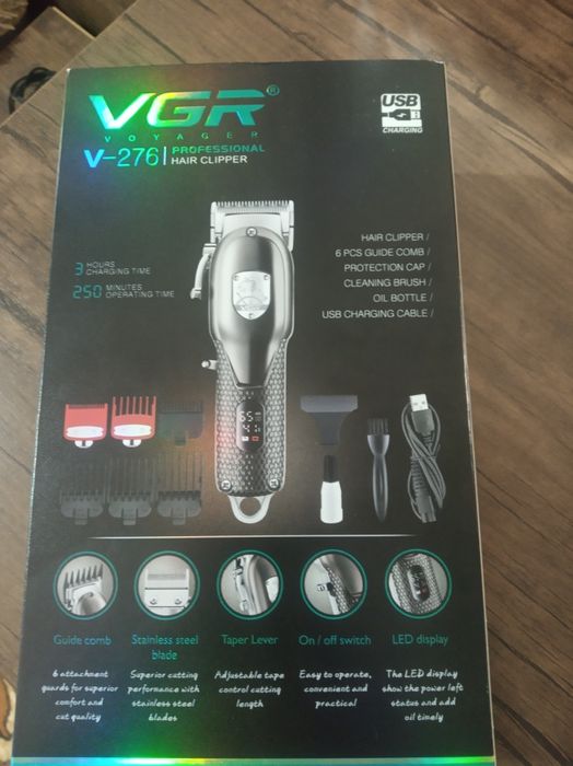Новая профессиональная машинка для стрижки волос VGR V-276