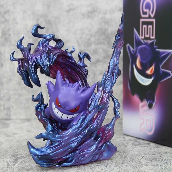 Figurină Anime Pokémon – Gengar, aprox. 19 cm (PVC) - FULL BOX