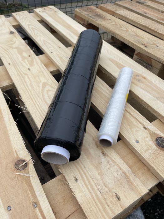 Rola folie industriala neagra pentru ambalare 2.9 kg 24 microni